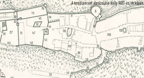 J. Haüy térképének részlete 1687-ből.