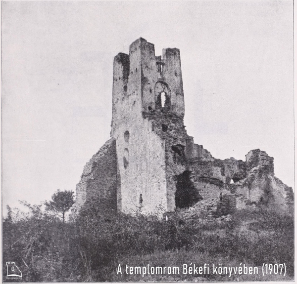 A templomrom Békefi Remig könyvében (1907)