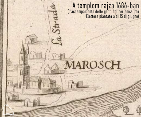1686-os haditérkép részletén